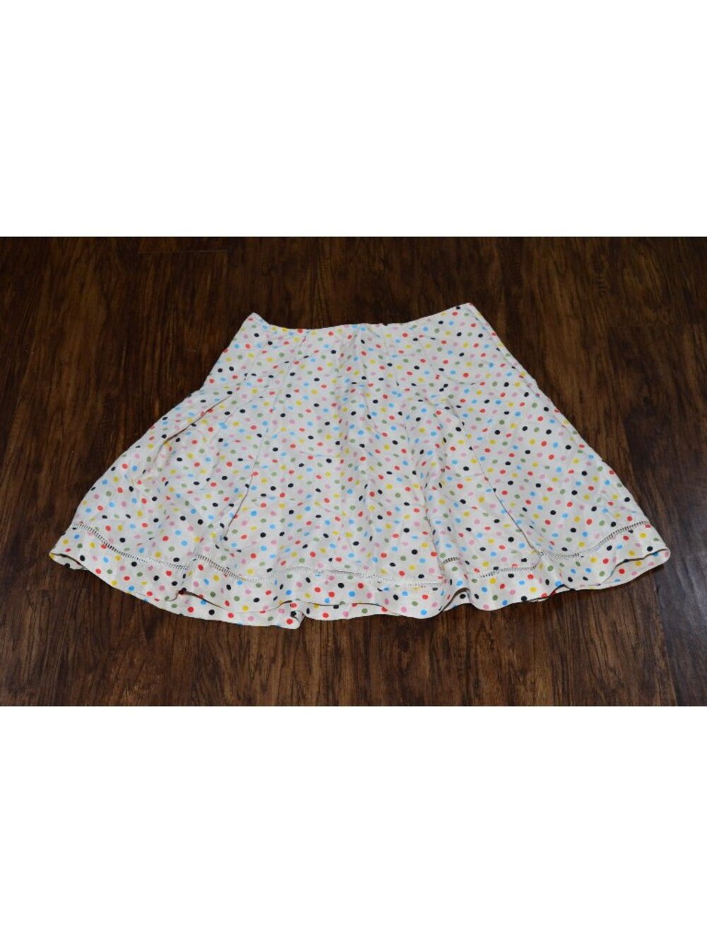 Womens Size 8 Flare Polka Dot Colrful Skirt Twee Retro Preppy Pleated Retro Y2K